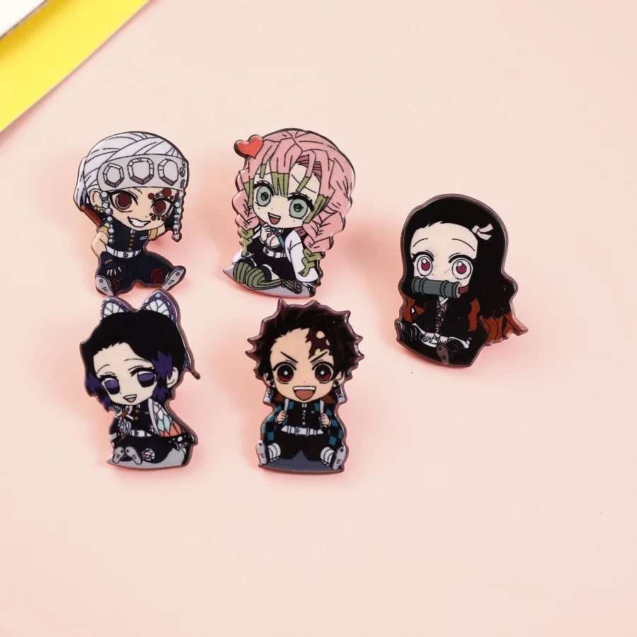 Demon Slayer Pins Set