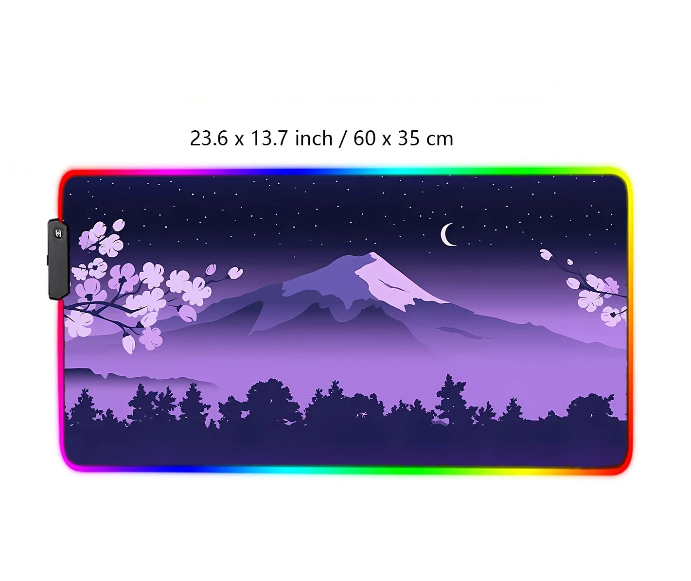 Purple Mountain LED Desk Pad