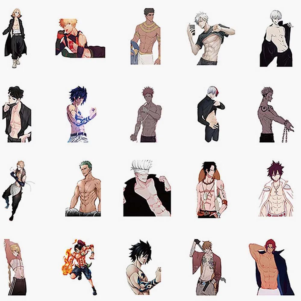 60pc Anime Sticker Mix