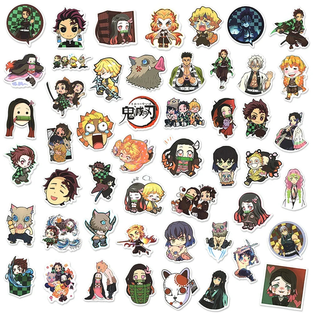 50pc Demon Slayer Sticker Set