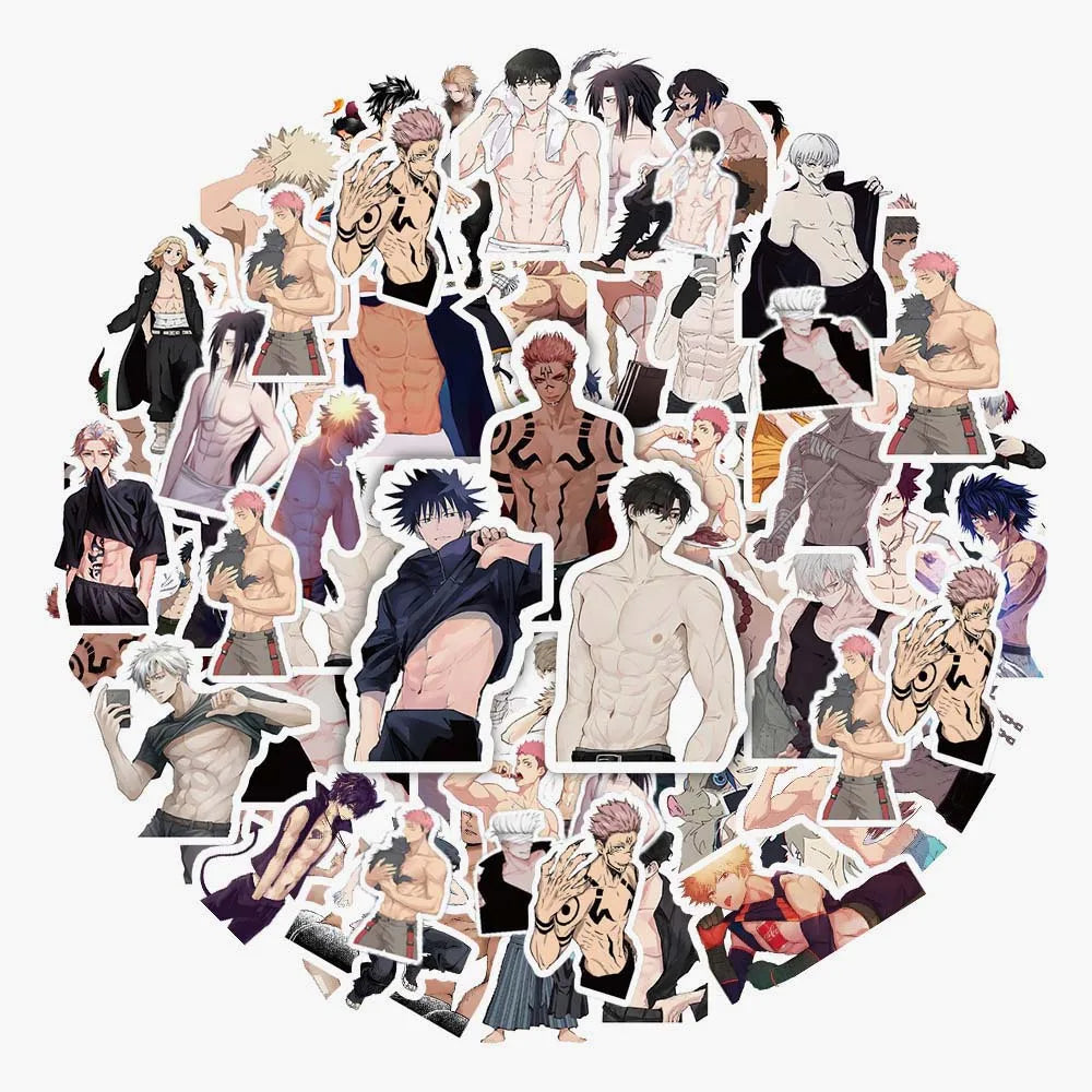 60pc Anime Sticker Mix