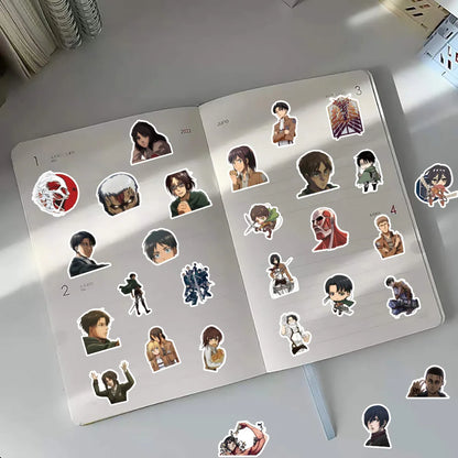 60pc Attack On Titan Sticker Set