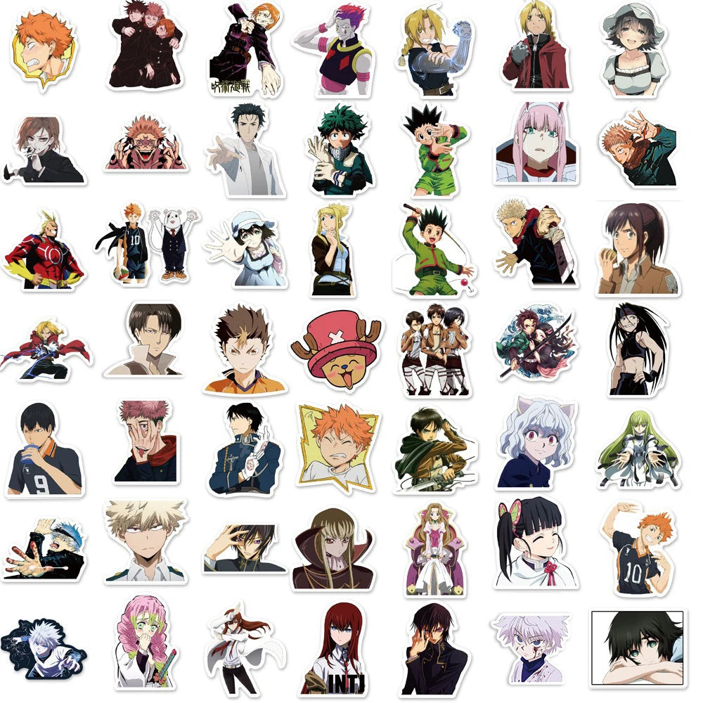 100pc Mixed Anime Sticker Set