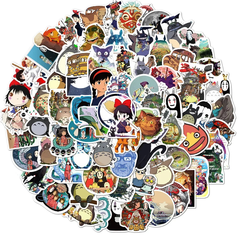 100pcs Studio Ghibli Sticker Pack