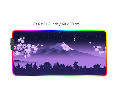 Purple Mountain LED Desk Pad