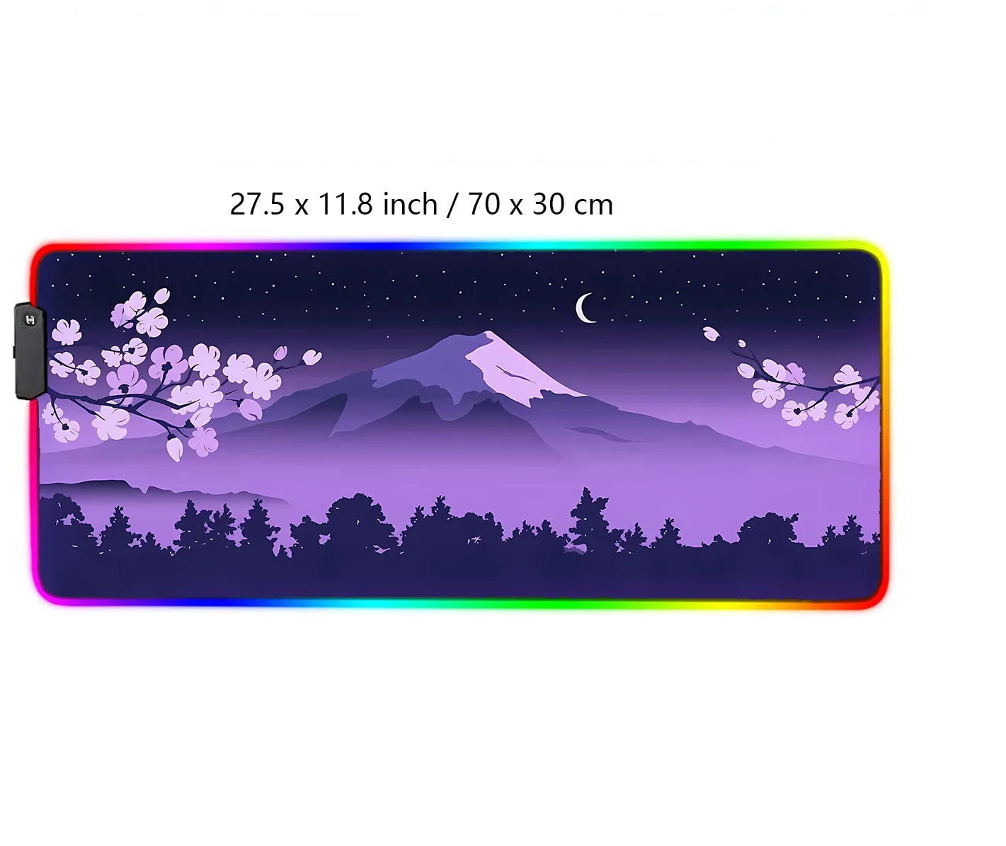 Purple Mountain LED Desk Pad