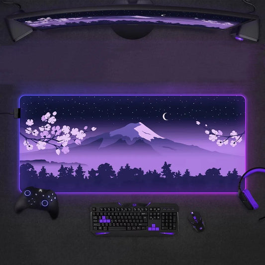 Purple Mountain LED Desk Pad