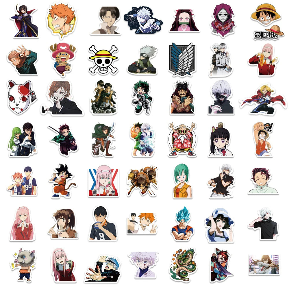 100pc Mixed Anime Sticker Set