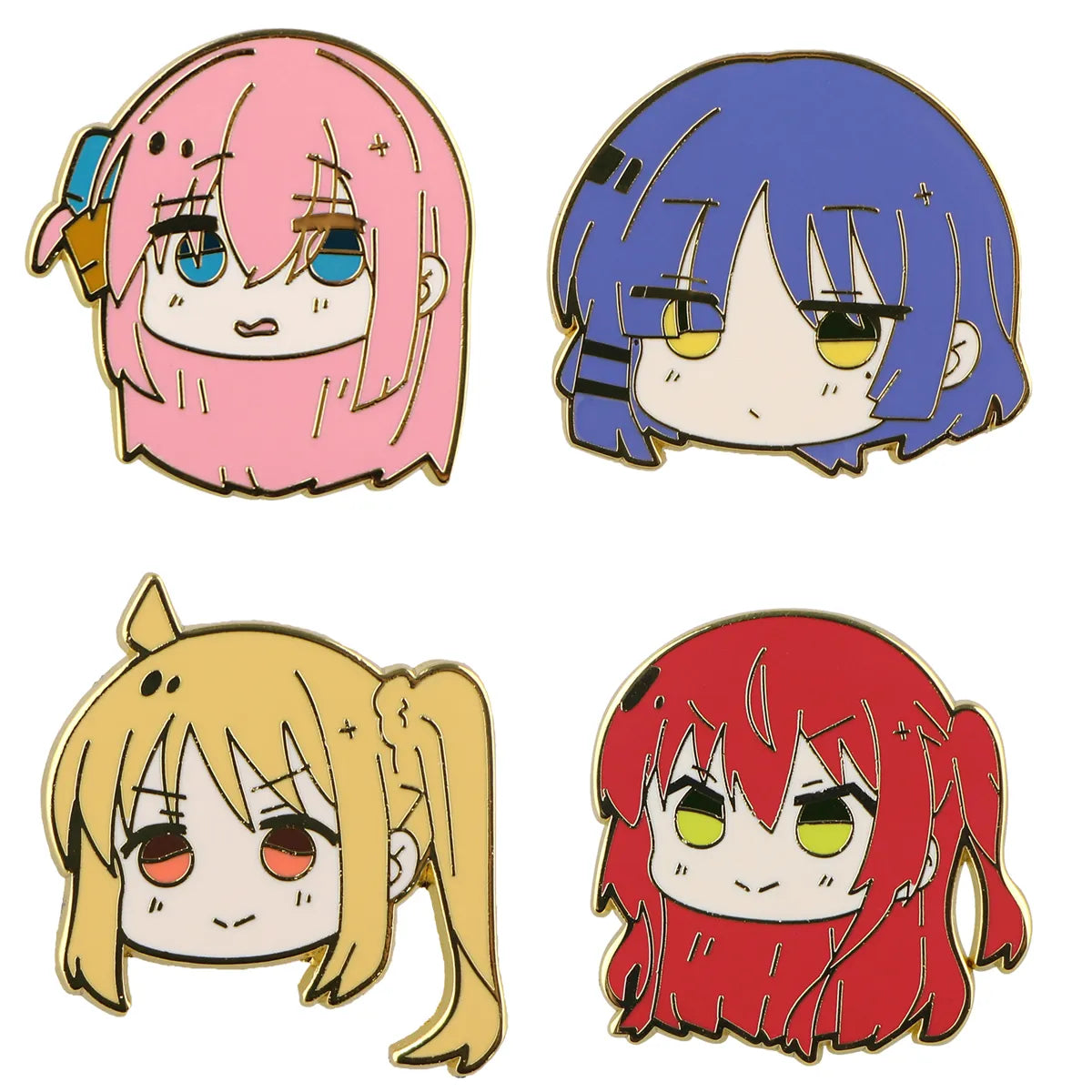 Bocchi The Rock Chibi Head Pins