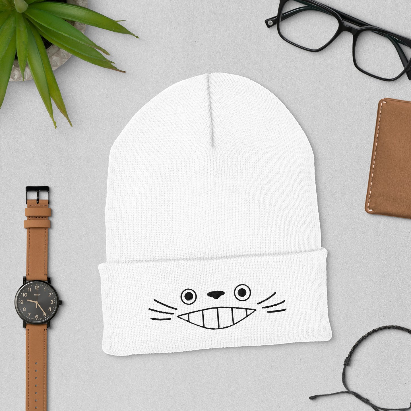 Totoro Cuffed Beanie